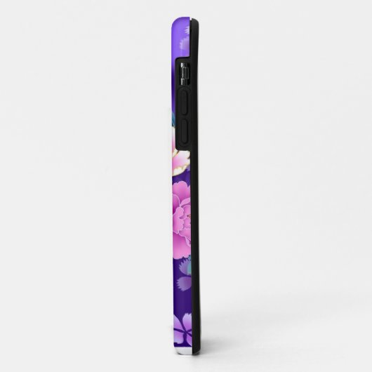 Paarse gedrenkte iPhone Case (Achterkant/links)