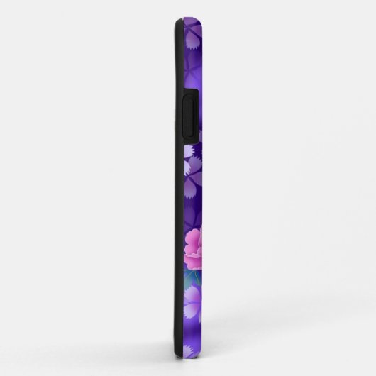 Paarse gedrenkte iPhone Case (Achterkant/rechts)