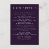 Paarse gedurfde bloem informatiekaartje (Voorkant)