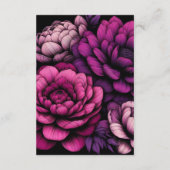 Paarse gedurfde bloem informatiekaartje (Achterkant)