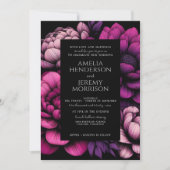 Paarse gedurfde bloem kaart (Voorkant)