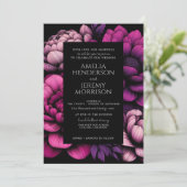 Paarse gedurfde bloem kaart (Staand voorkant)