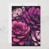 Paarse gedurfde bloem kaart (Achterkant)