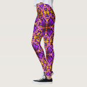 Paarse geel gepatenteerde Leggings (Links)