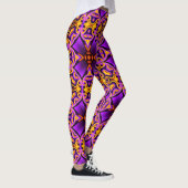 Paarse geel gepatenteerde Leggings (Rechts)
