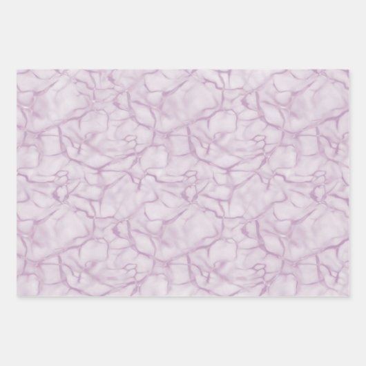 Paarse & Geel & Grijs Marmeren Patroon Elegant Inpakpapier Vel (Voorkant)