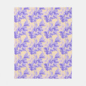 paarse geel Toile de Joy Fleece Deken (Voorkant)