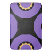 Paarse geel zwart geo badmat (Voorkant Verticaal)