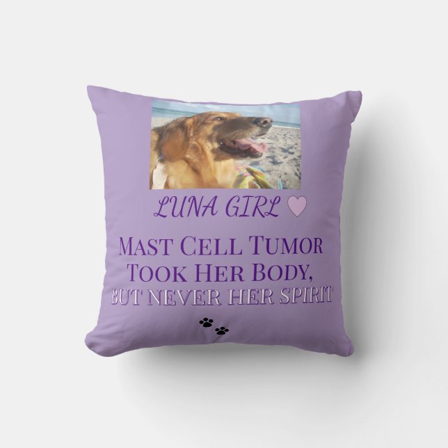 Paarse Geest Mastcel Tributo Kussen (Voorkant)