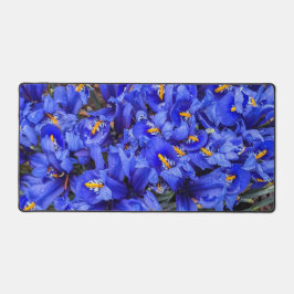 Paarse geïsoleerde Irisse Floral Bureaumat