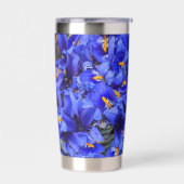 Paarse geïsoleerde Irisse Floral Drinkbeker (Links)