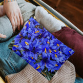 Paarse geïsoleerde Irisse Floral Etui