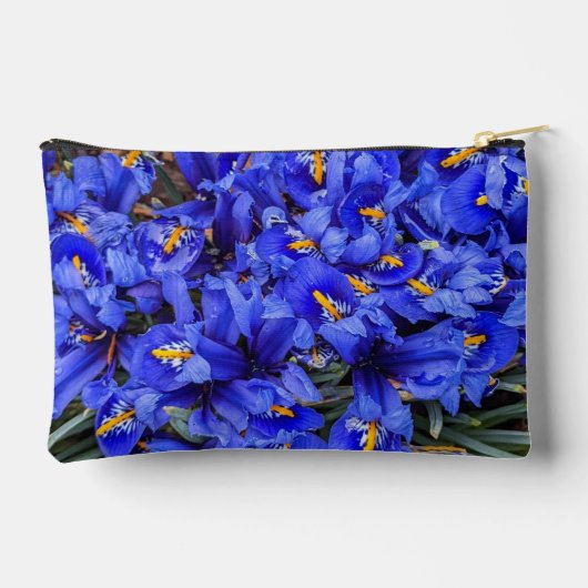 Paarse geïsoleerde Irisse Floral Etui (Achterkant)