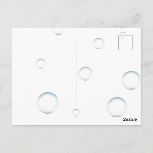 Paarse geit Briefkaart (Achterkant)