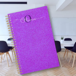 Paarse geitenvacht typografie Monogram Planner