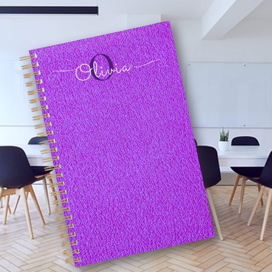 Paarse geitenvacht typografie Monogram Planner