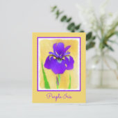 Paarse gekaarde irisschilderingen - Kute Original  Briefkaart (Staand voorkant)