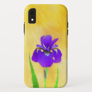 Paarse gekaarde irisschilderingen - Kute Original  Case-Mate iPhone Case