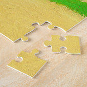 Paarse gekaarde irisschilderingen - Kute Original Legpuzzel (Zijkant)