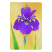 Paarse gekaarde irisschilderingen - Kute Original  Mini Klembord (Achterkant)