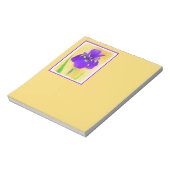Paarse gekaarde irisschilderingen - Kute Original  Notitieblok (Linkerzijde)