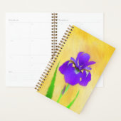 Paarse gekaarde irisschilderingen - Kute Original  Planner (Display)