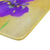 Paarse gekaarde irisschilderingen - Kute Original  Snijplank (Hoek)