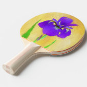 Paarse gekaarde irisschilderingen - Kute Original  Tafeltennisbatje (Voorkant Gekanteld)