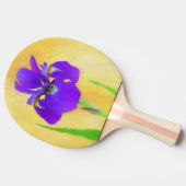 Paarse gekaarde irisschilderingen - Kute Original  Tafeltennisbatje (Zijkant)