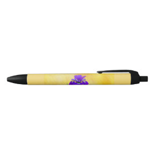 Paarse gekaarde irisschilderingen - Kute Original Zwarte Inkt Pen