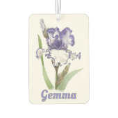 Paarse gekaarde irisventilator op maat luchtverfrisser (Achterkant)