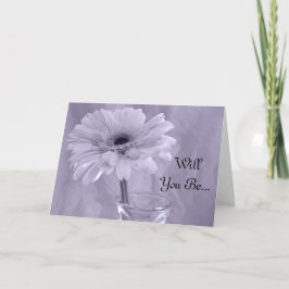 Paarse gekleurde Daisy ben mijn Bridesmaid