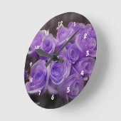 Paarse gekleurde rozen tros ronde klok (Hoek)