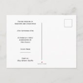 Paarse Gekleurde Vlinders Ontwerp Wedding RSVP Uitnodiging Briefkaart (Achterkant)