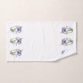 Paarse gekreukelde Iris Bad Handdoek (Handdoek)