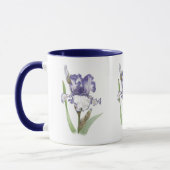 Paarse gekreukelde Iris Mok (Links)