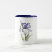 Paarse gekreukelde Iris Mok (Midden)