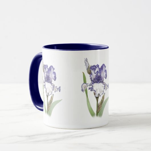 Paarse gekreukelde Iris Mok (Voorkant links)