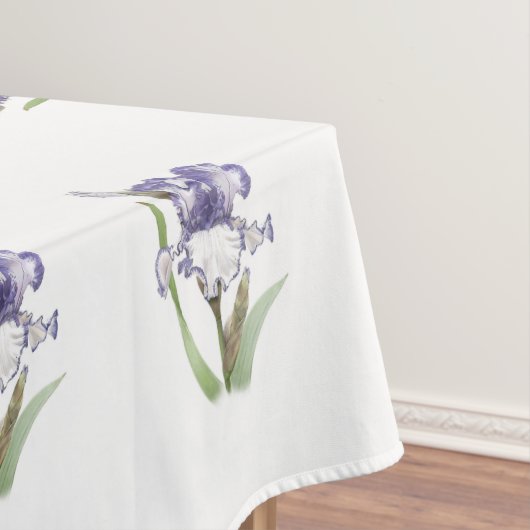Paarse gekreukelde Iris Tafelkleed (Voorbeeld)