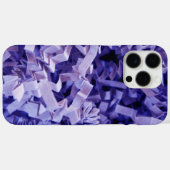 Paarse gekreukelde versnipperde papieren foto Case-Mate iPhone case (Achterkant (horizontaal))