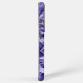 Paarse gekreukt papiermonogram samsung galaxy hoesje (Rechterkant)