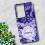 Paarse gekreukt papiermonogram samsung galaxy hoesje<br><div class="desc">Dit abstracte ontwerp van de telefoonhoes is voorzien van een close-upfoto van paarse gekreukte en versnipperde papieren strips met een hoogtepunt van sjabloon monogram en naam. Pas de tekst aan, verwijder er een of bewerk de tekst met het gereedschap Ontwerp bewerken om een tekenstijlgrootte en -kleur te selecteren die u...</div>