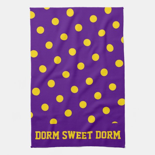 Paarse gele academieplots, school voor ontsteking theedoek (Verticaal)