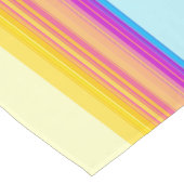 Paarse gele blauwe strepen korte tafelloper (Hoek)