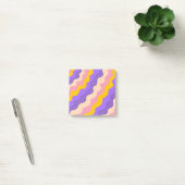 Paarse Gele Celestial Stripe Groovy Abstract Post-it® Notes (Kantoor)