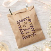 Paarse Gele Diamanten en Vlinders Favor Zakken Bedankzakje (Geknipt)