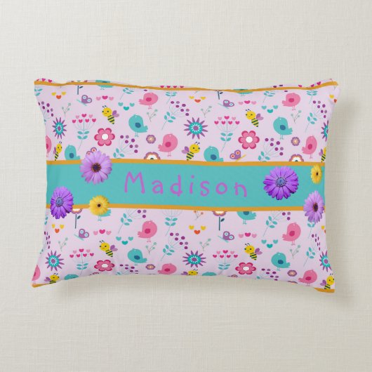 Paarse, gele en blauwgroen kleine meisjes zijn gep accent kussen (Achterkant)