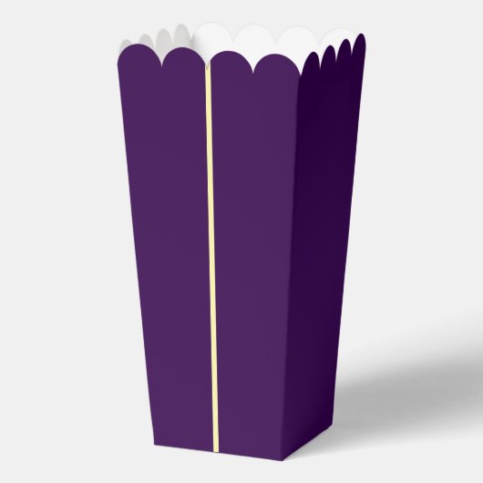 PAARSE GELE Film Night Popcorn Boxes - 10 pack Bedankdoosjes (Achterkant)