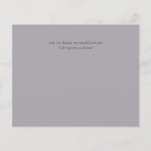 Paarse Gele Grijze Kleur Trends Budget Weddenschap (Achterkant)