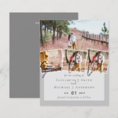 Paarse Gele Grijze Kleurtrends Budget Bruiloft (Voorkant / Achterkant)